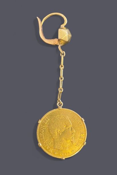 Pair of earrings in 18k (750 thousandths)...