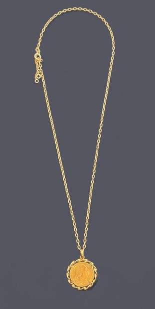 18k (750 thousandths) yellow gold twisted...