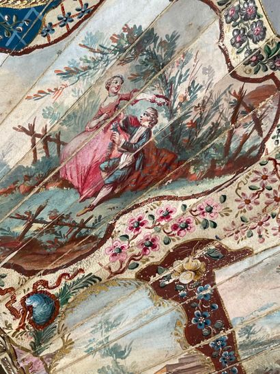 Le mouton couronné, France, circa 1750.
Fan,...