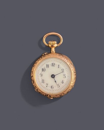 18k (750 thousandths) gold collar watch with...