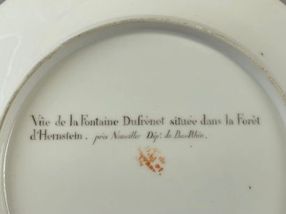 PARIS, Dihl et Guérhard.
Paire d'assiettes...