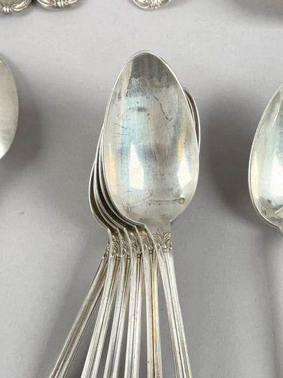 Partie de ménagère en argent (925 millièmes),...