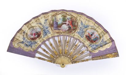 Le serment d'amour, France, circa 1780.
Folded...