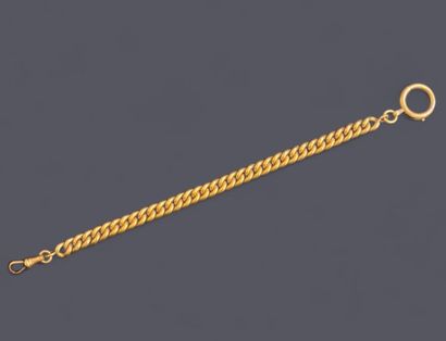 18k (750 thousandths) gold watch chain. 
Eagle...