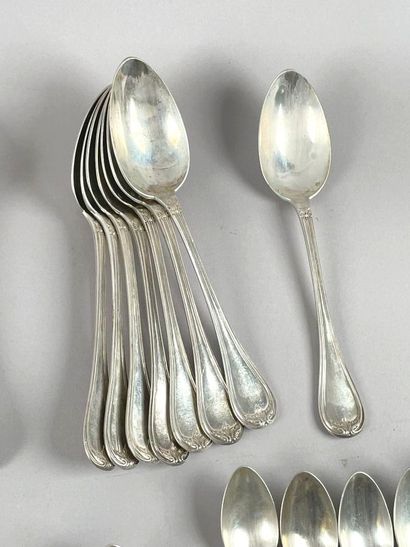 Partie de ménagère en argent (925 millièmes),...