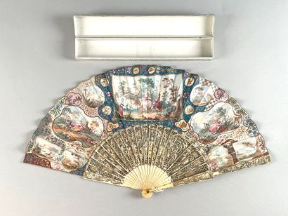 Le mouton couronné, France, circa 1750.
Fan,...