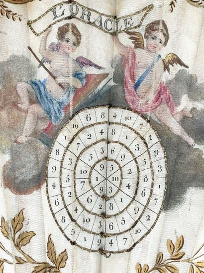 L'oracle, France, circa 1900.
Folded fan,...