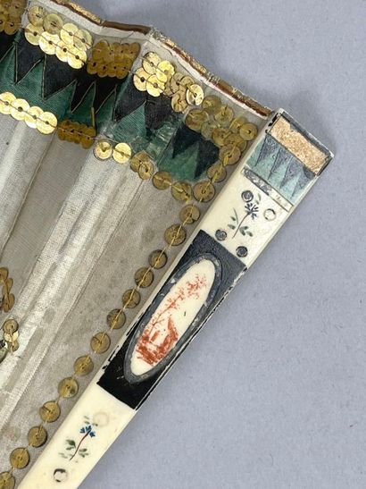 La musicienne à la lyre, Europe, circa 1800.
Folded...