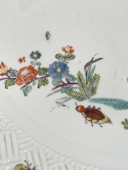 MEISSEN.
Paire de plats du service Sulkowski,...
