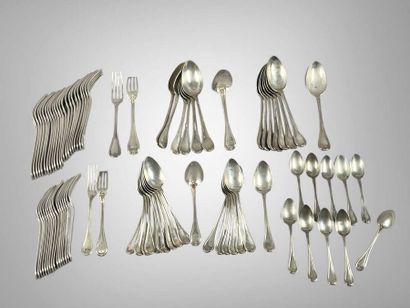 Partie de ménagère en argent (925 millièmes),...