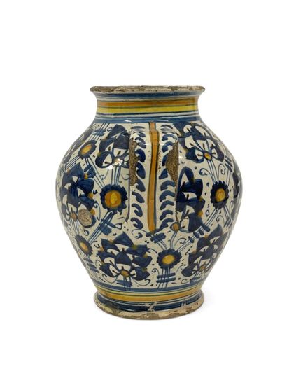 ITALIE, Montelupo.
Vase de pharmacie à deux...