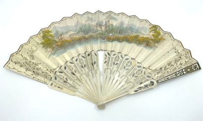 Fan, 19th-20th centuries 
The leaf in paper...