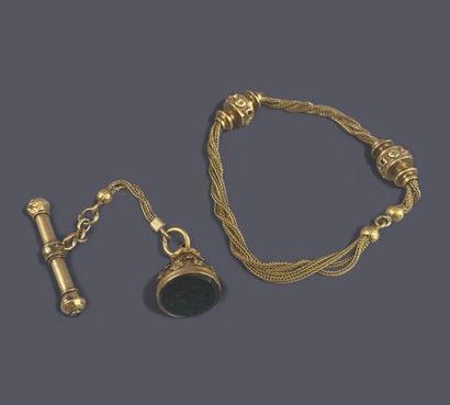 Yellow gold (750 thousandths) chatelaine...