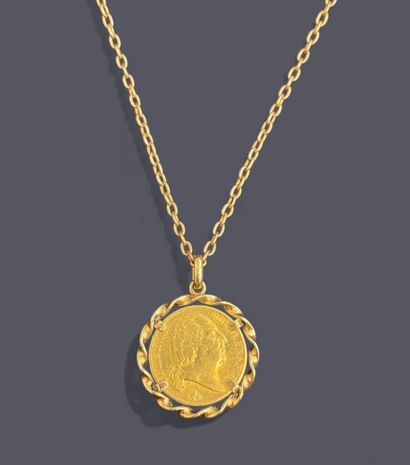 18k (750 thousandths) yellow gold twisted...