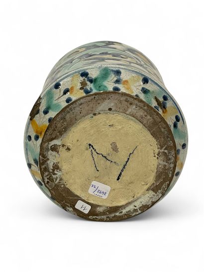 ITALIE, Sicile, Caltagirone.
Vase décoré...