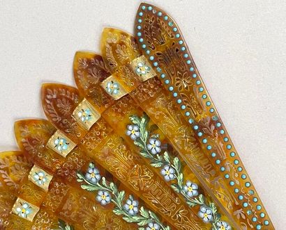 Garlands of forget-me-nots, France, circa...