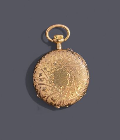 18k (750 thousandths) gold collar watch with...