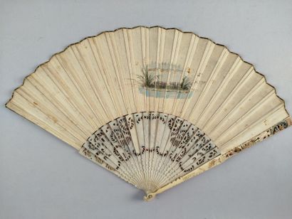 Offrande à Flore, Europe, vers 1750.
Éventail...