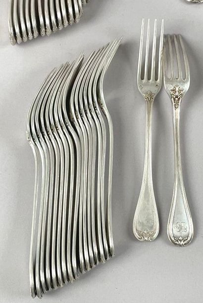Partie de ménagère en argent (925 millièmes),...