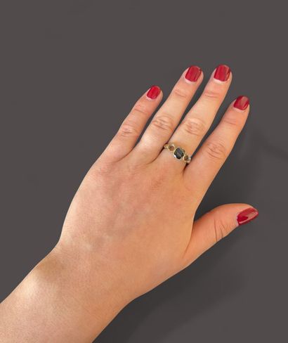 Ring in 14k yellow gold (585 thousandths)...