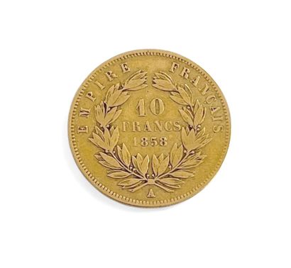 FRANCE 
One 10-franc gold coin bearing the...