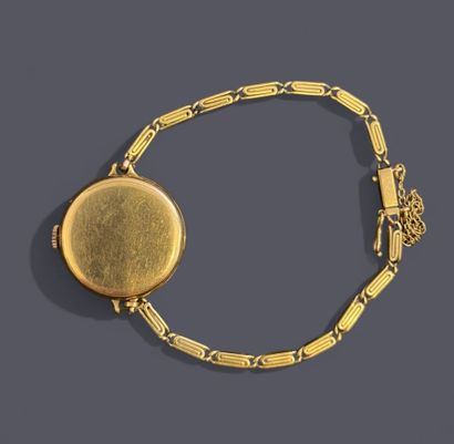 Montre bracelet de dame en or 18k (750 millièmes),...