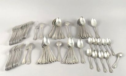 Partie de ménagère en argent (925 millièmes),...