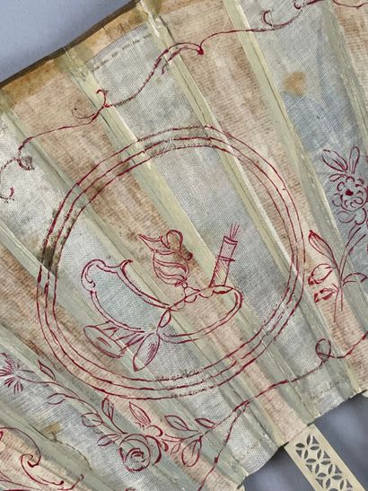 Le serment d'amour, France, circa 1780.
Folded...