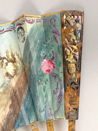 Conversation galante, Europe, circa 1770-1780.
Folded...