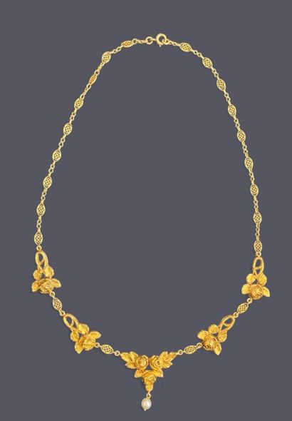 Necklace in 18k (750 thousandths) yellow...