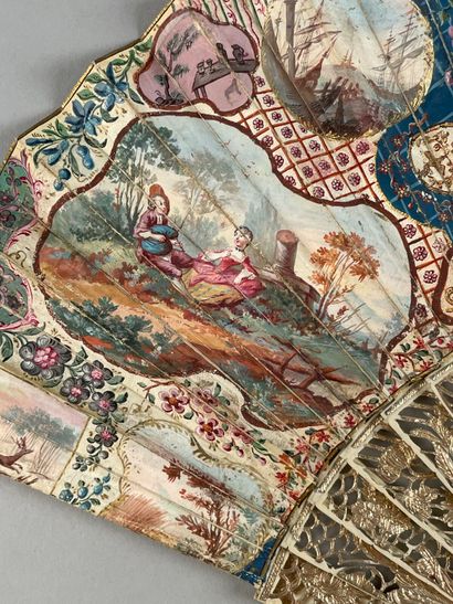 Le mouton couronné, France, circa 1750.
Fan,...