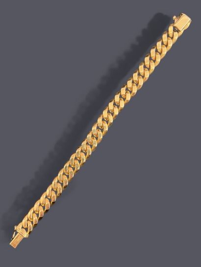 18k (750 thousandths) yellow gold bracelet...