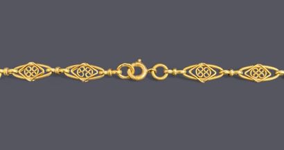 Sautoir in 18k (750 thousandths) filigree...