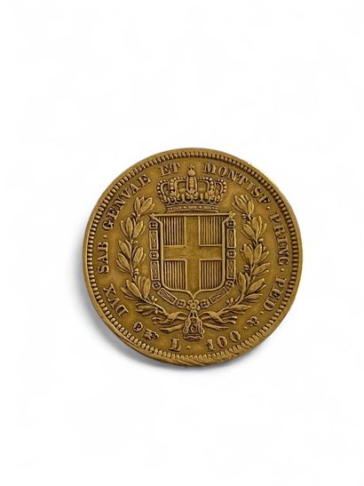 KINGDOM OF ITALY - NAPOLEON
A 100 lire Sardinian...