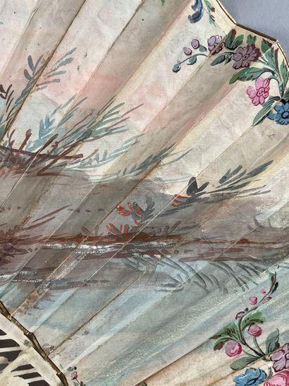 Le mouton couronné, France, circa 1750.
Fan,...
