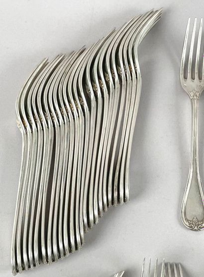 Partie de ménagère en argent (925 millièmes),...