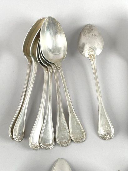 Partie de ménagère en argent (925 millièmes),...
