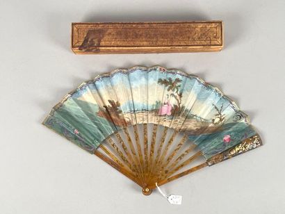 Conversation galante, Europe, circa 1770-1780.
Folded...