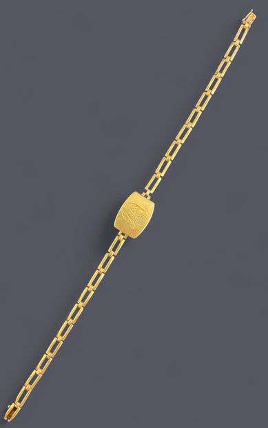 Bracelet in 18k (750 thousandths) yellow...