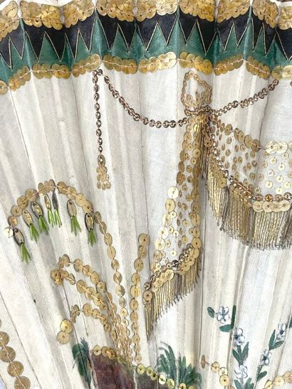 La musicienne à la lyre, Europe, circa 1800.
Folded...