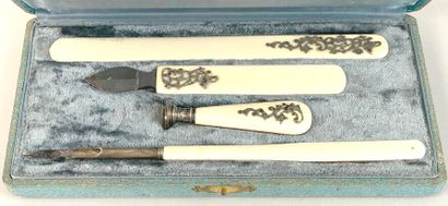 Ivory (Elephantidae spp*), silver (800 thousandths)...