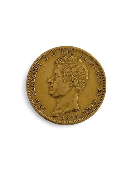 KINGDOM OF ITALY - NAPOLEON
A 100 lire Sardinian...