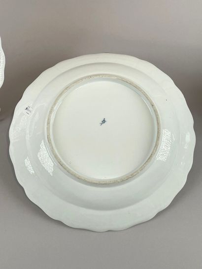MEISSEN.
Paire de plats du service Sulkowski,...