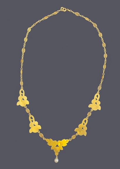 Necklace in 18k (750 thousandths) yellow...