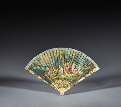 Moïse sauvé des eaux, Europe, vers 1700
Éventail...
