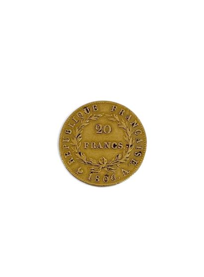 FRANCE 
One 20-franc gold coin bearing the...