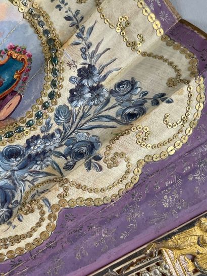 Le serment d'amour, France, circa 1780.
Folded...