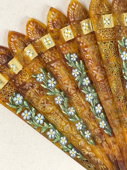 Garlands of forget-me-nots, France, circa...
