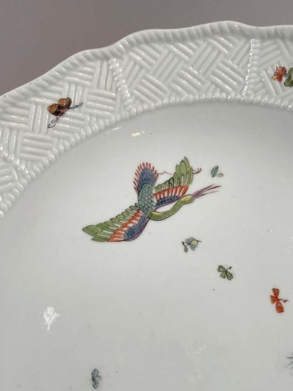 MEISSEN.
Paire de plats du service Sulkowski,...