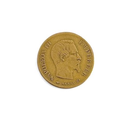 FRANCE 
One 10-franc gold coin bearing the...